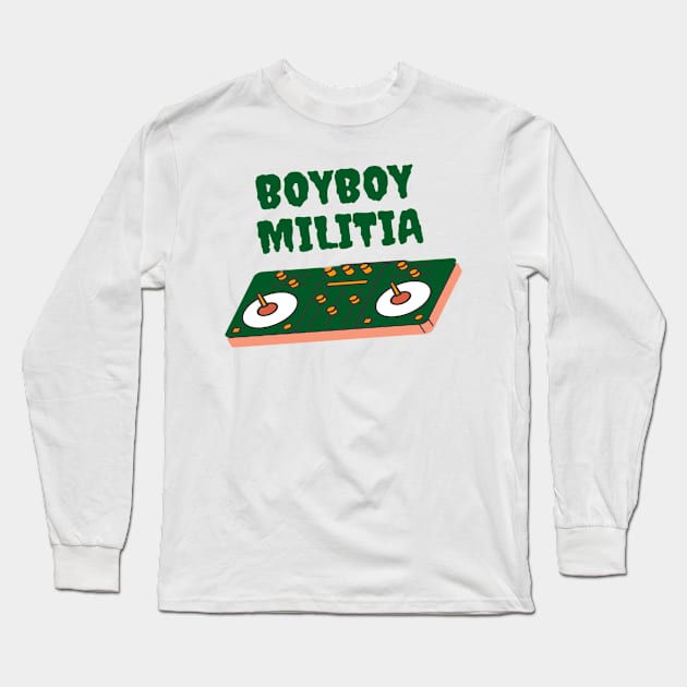 Boyboy Militia - vinyl collection (green & orange) Long Sleeve T-Shirt by BoyboyMilitia 